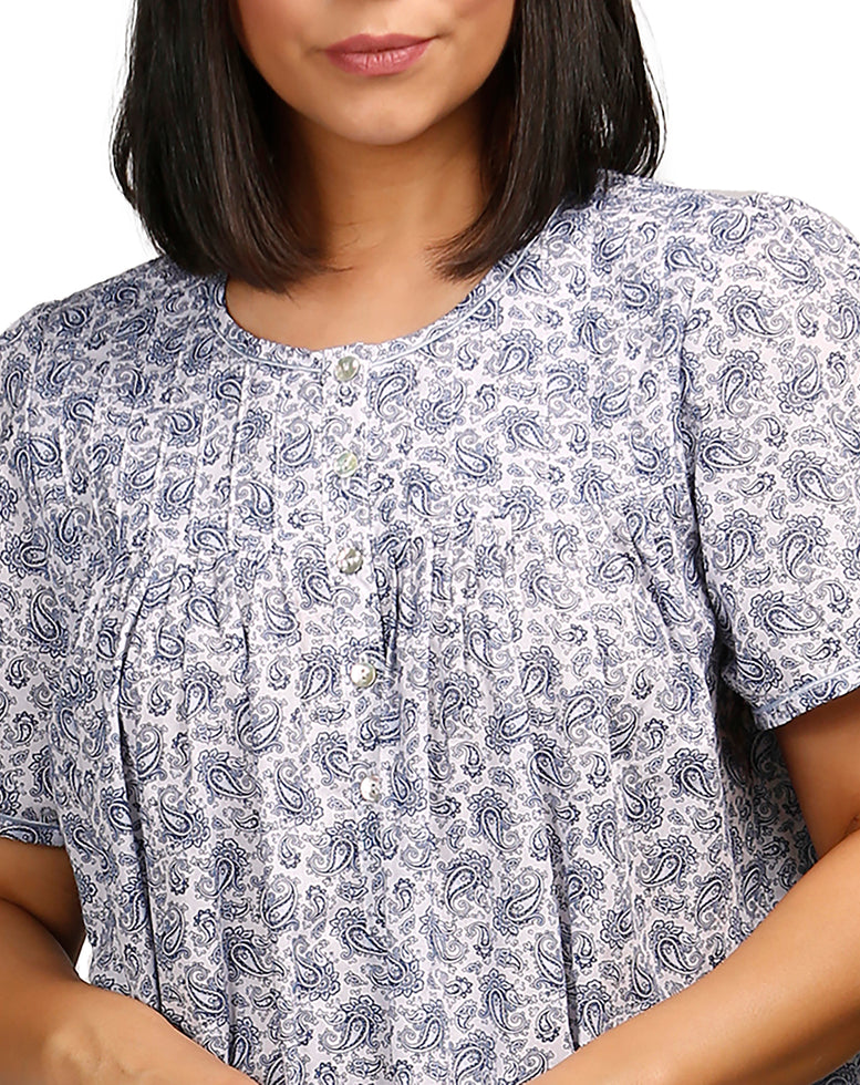 Schrank SK701P Paisley Short Sleeve Nightie