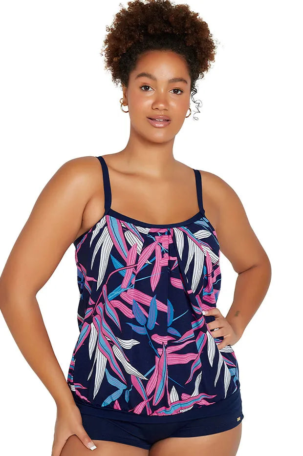 Genevieve Mastectomy Blouson Tankini Swimmer