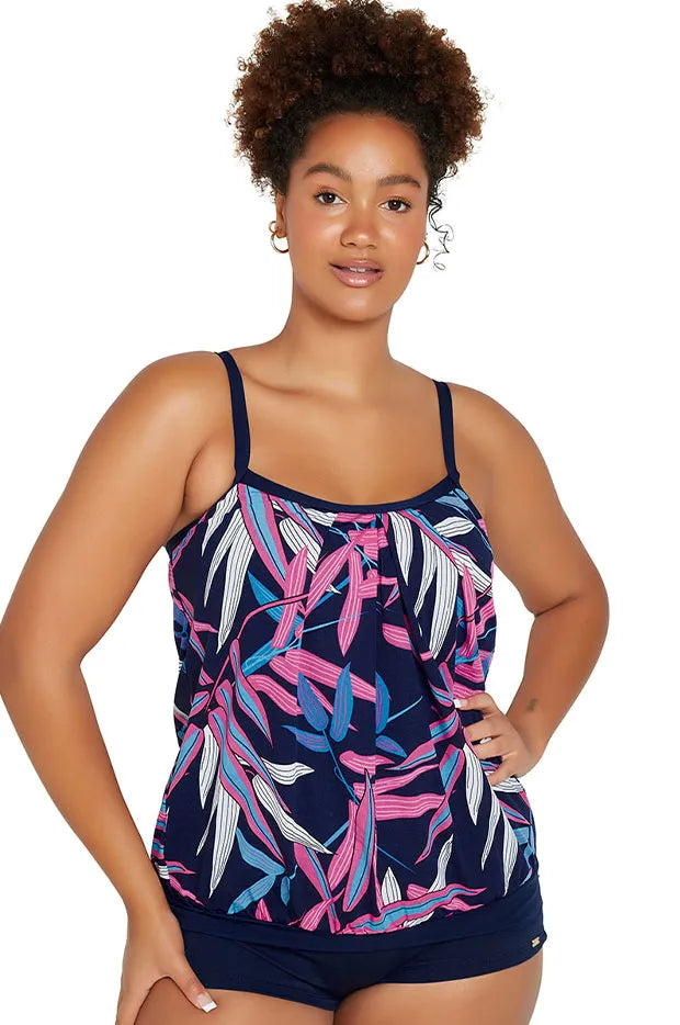 Genevieve Mastectomy Blouson Tankini Swimmer