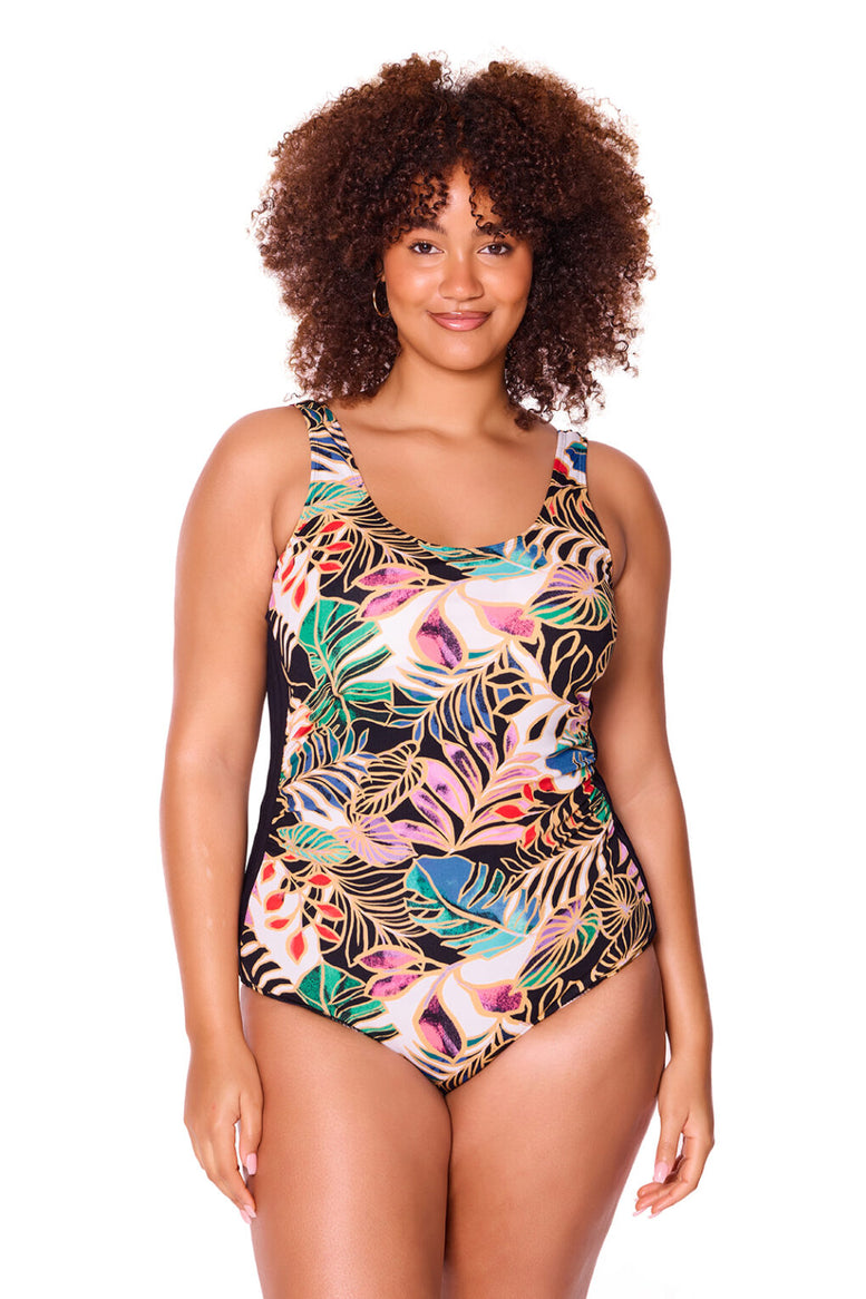 Genevieve Mastectomy Pin Tuck One Piece