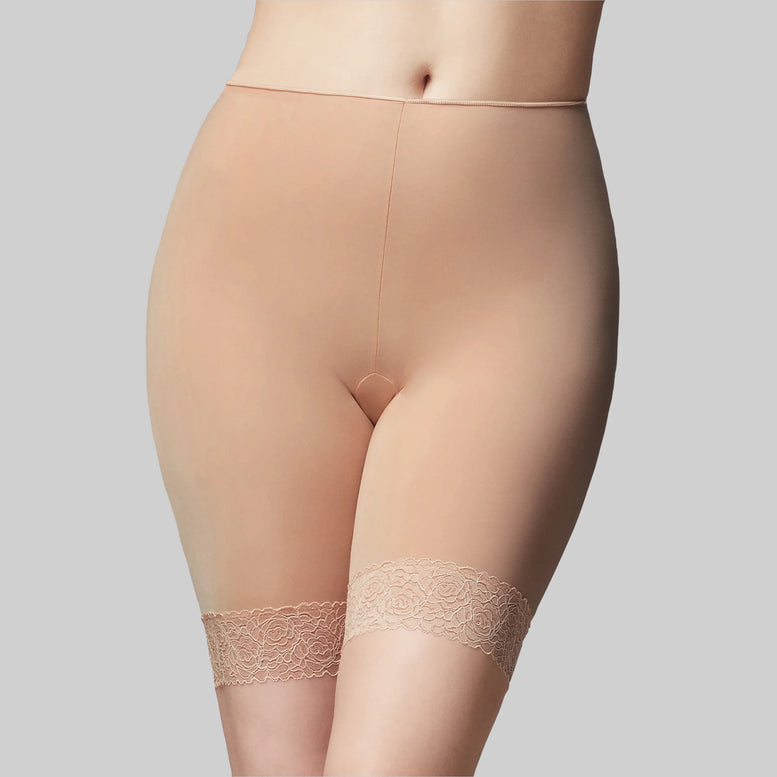 T27023 The Knicker Bamboo and Lace Anti Chafing Shorts
